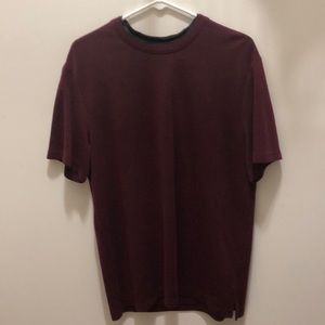 Van Heusen Studio - Maroon Tshirt with neck lining